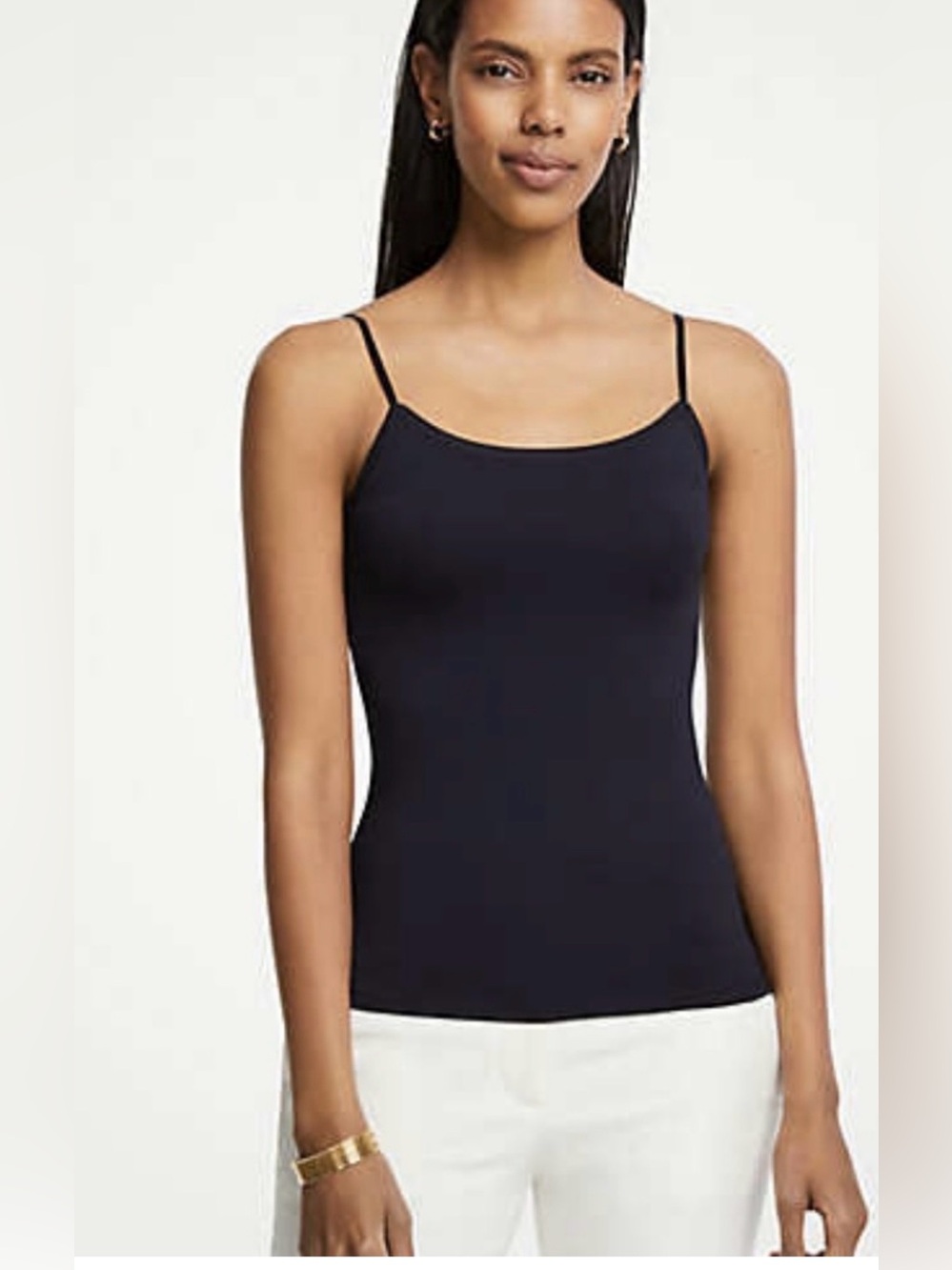 NWT Ann Taylor Black Camisole Tank Size Small